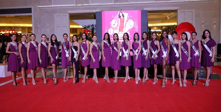 Newport Mall Miss Universe Philippines candidates at the launch of RWM_s Women's Month celebration