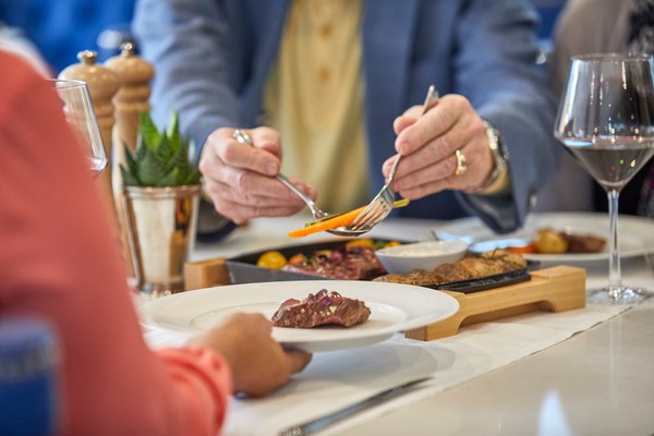 Dining onboard Uniworld