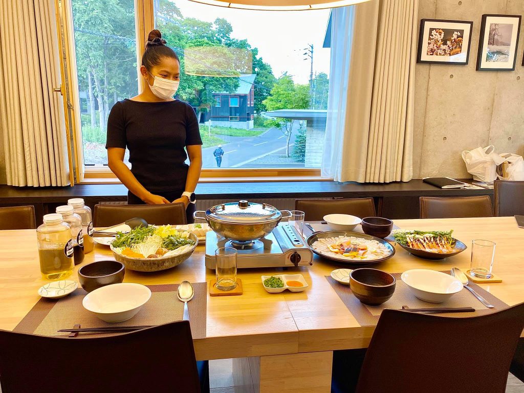 Chef at the Mizunara Villa in Niseko, Hokkaido