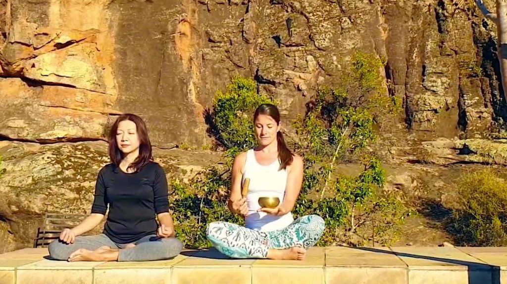 Tibetan singing bowls at Bushman's Kloof in South Africa