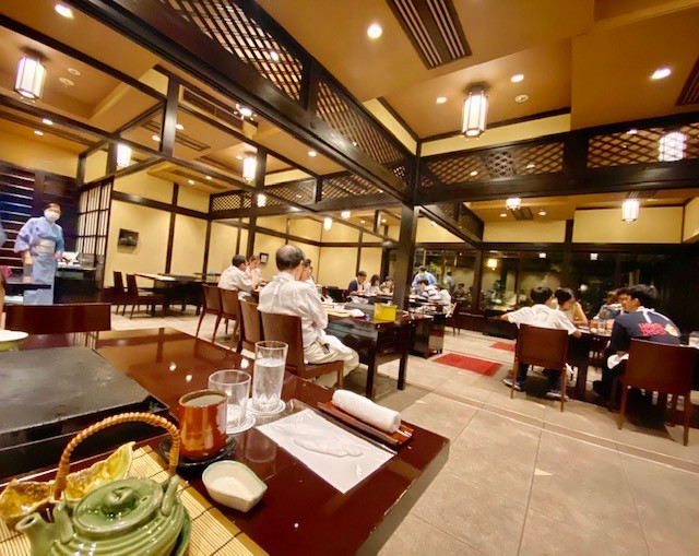 Teppanyaki at Mokushundo, the traditional Japanese restaurant of Chinzanso in Tokyo