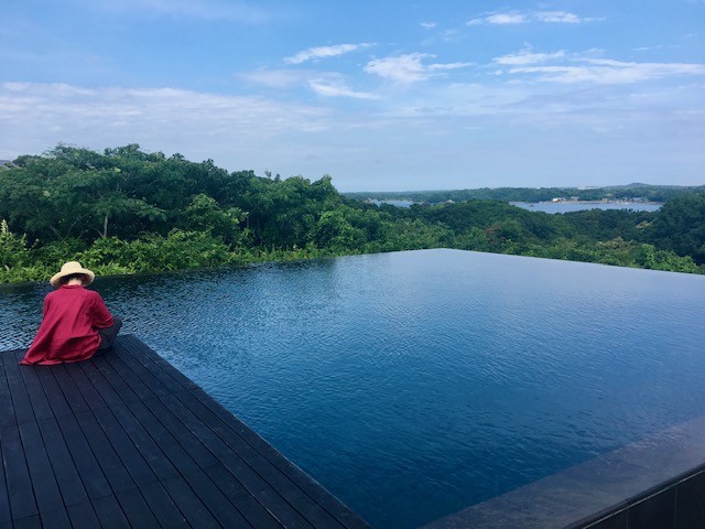 The view from the Aman Resort in Japan