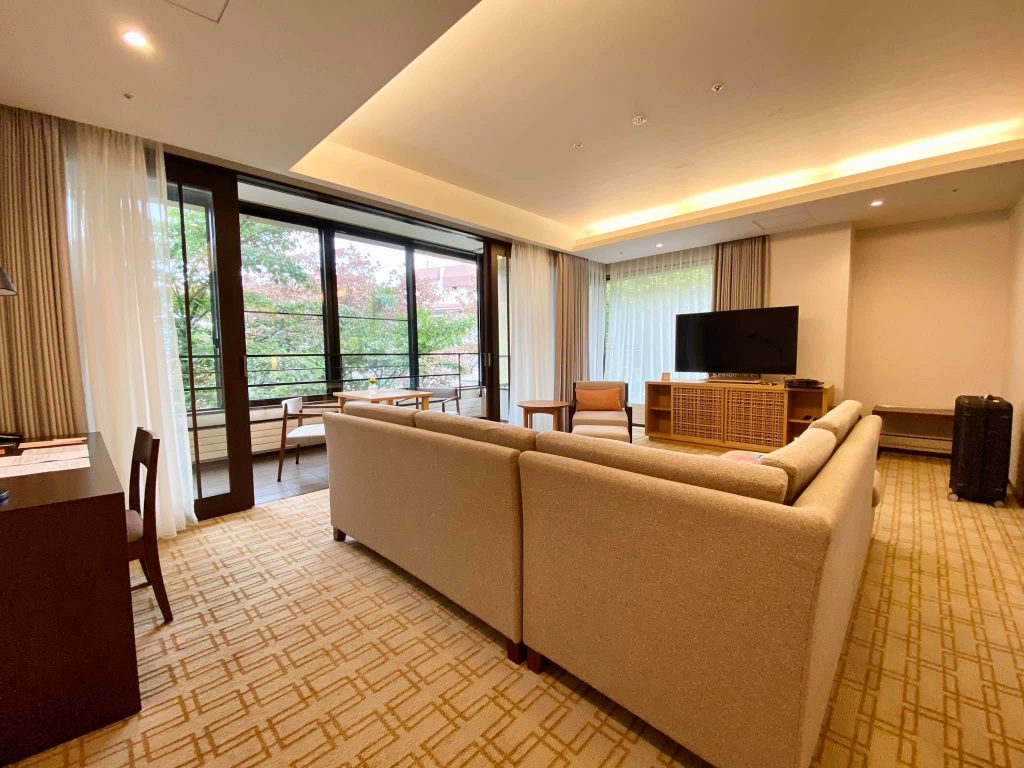The suite at The Hyatt Regency Hakone in Japan is one of the best hotels in Hakone