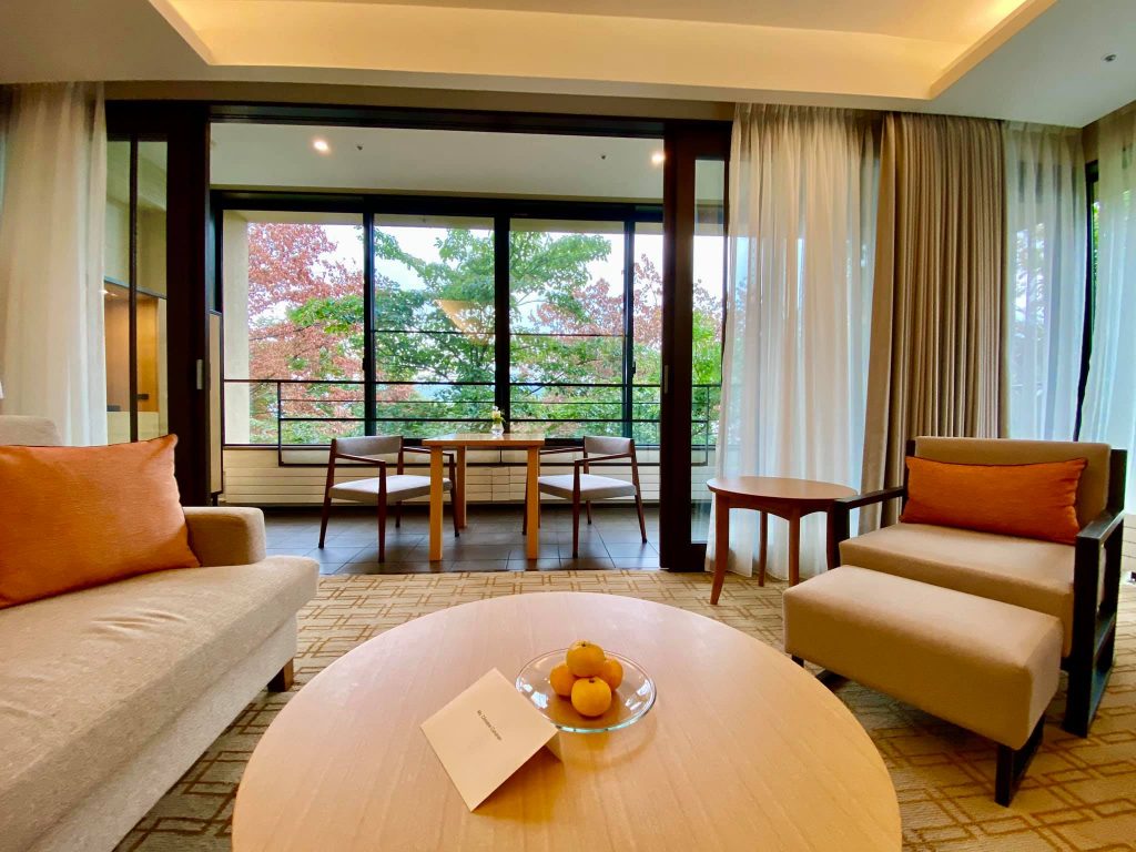 Corner suite at The Hyatt Regency Hakone in Japan is one of the best hotels in Hakone