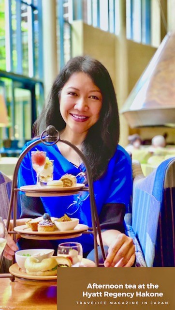 Afternoon tea at the Hyatt Regency Hakone in Japan