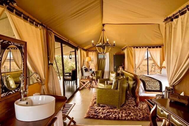 Tent safari in the Serengeti of Tanzania