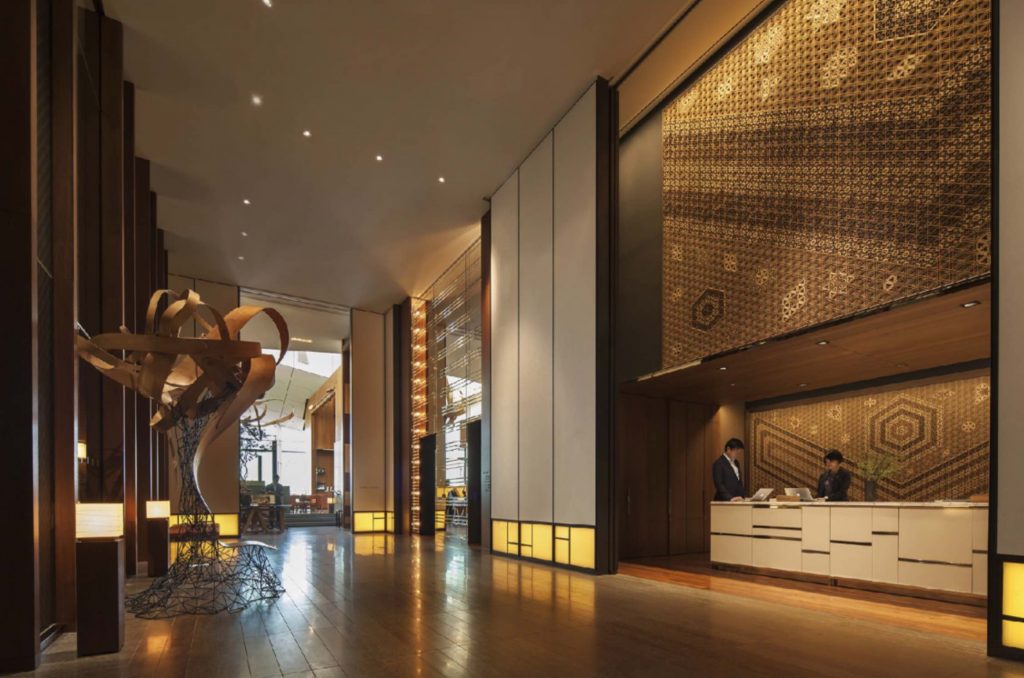 Lobby of Andaz Tokyo