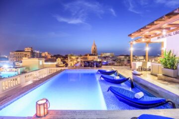 Rooftop hotel swimming pools