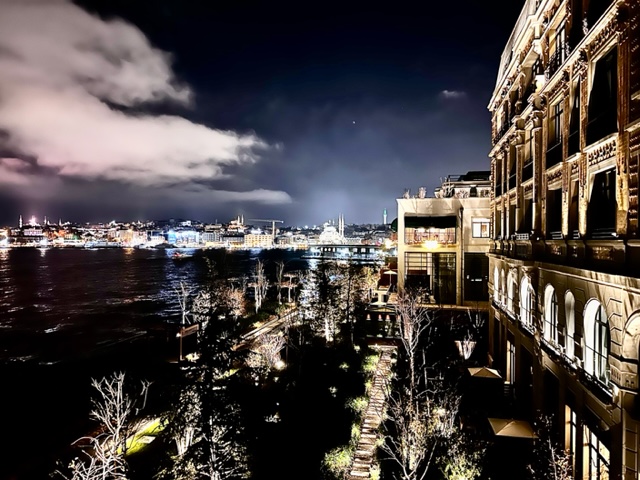 The Peninsula Istanbul at night