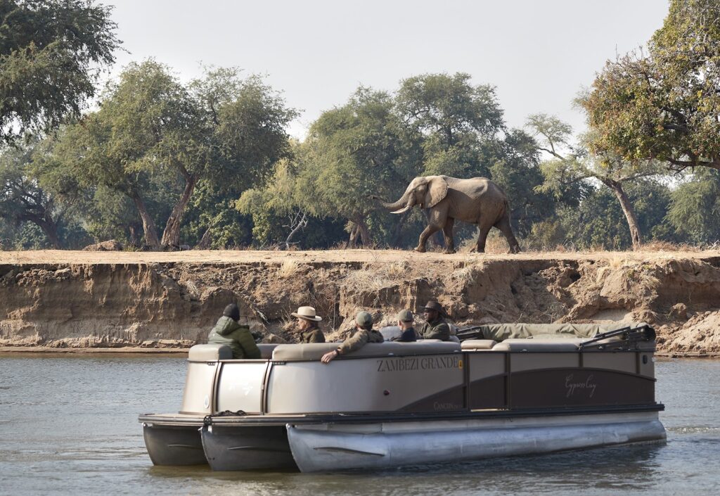 Located on the banks of the Zambezi River and near the Zambezi National Park, Zambezi Grande is a luxury safari lodge that's ideal for family holidays.