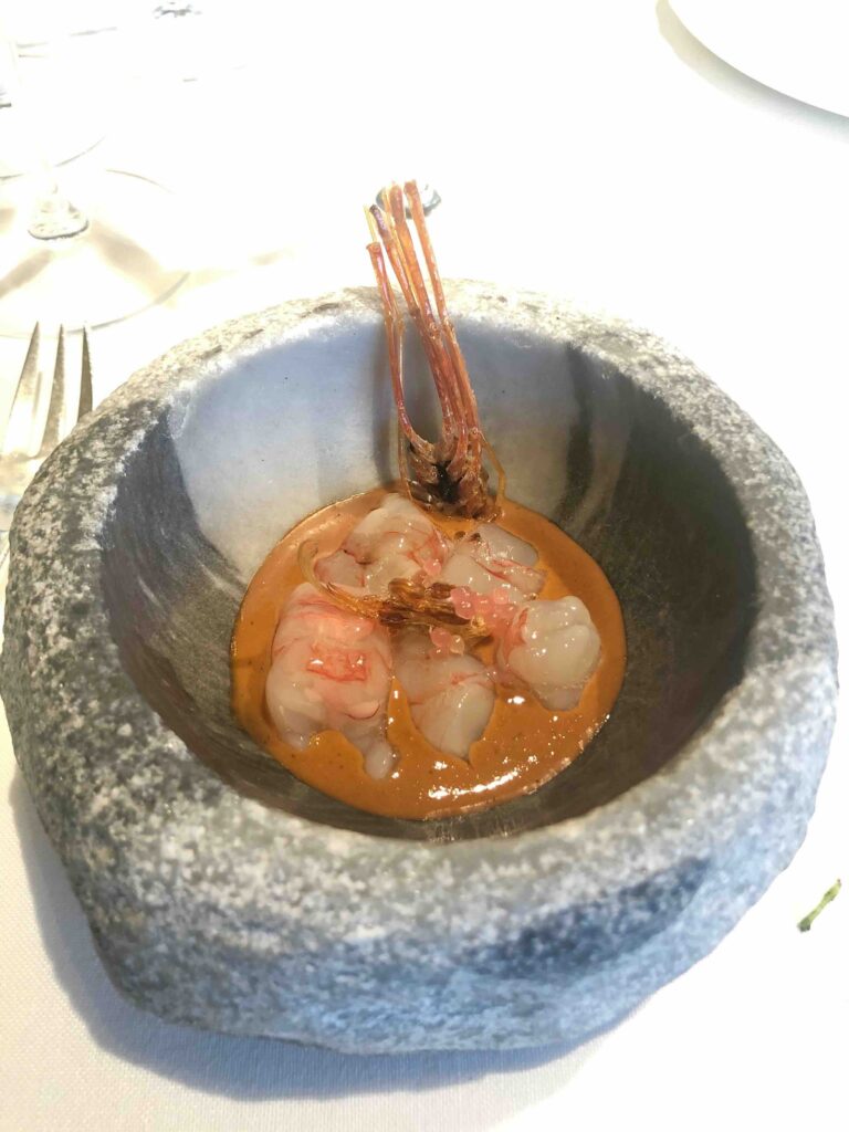 The dishes at El Celler de Can Roca in Spain