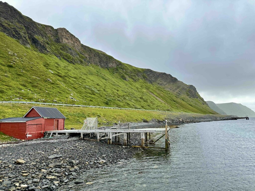 Landing in Magoroya Island in Norway for a Norwegian King Crab lunch