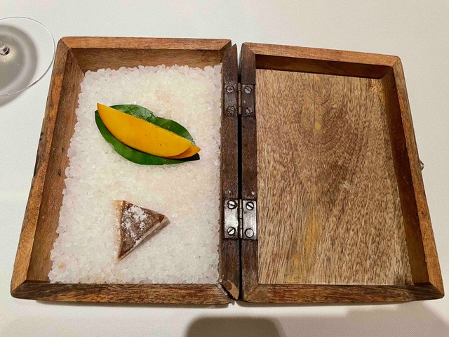 The main courses at Disfrutar, a Michelin three star restaurant in the Eixample District of Barcelona, is both inventive and playful.