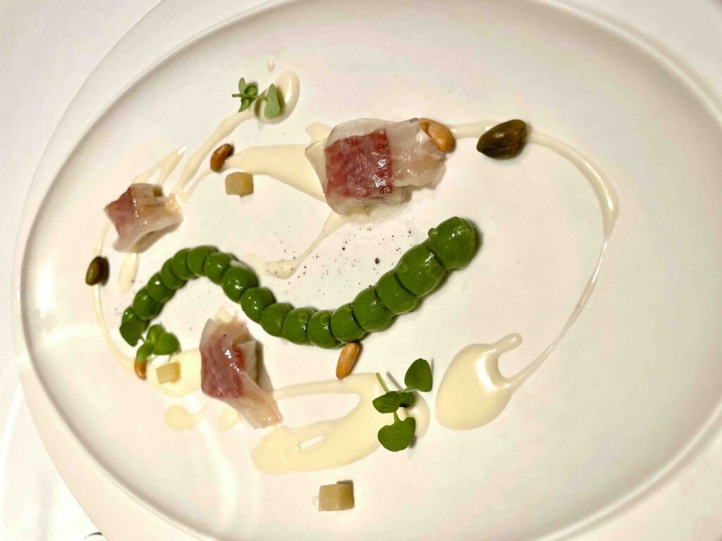 The main courses at Disfrutar, a Michelin three star restaurant in the Eixample District of Barcelona, is both inventive and playful.