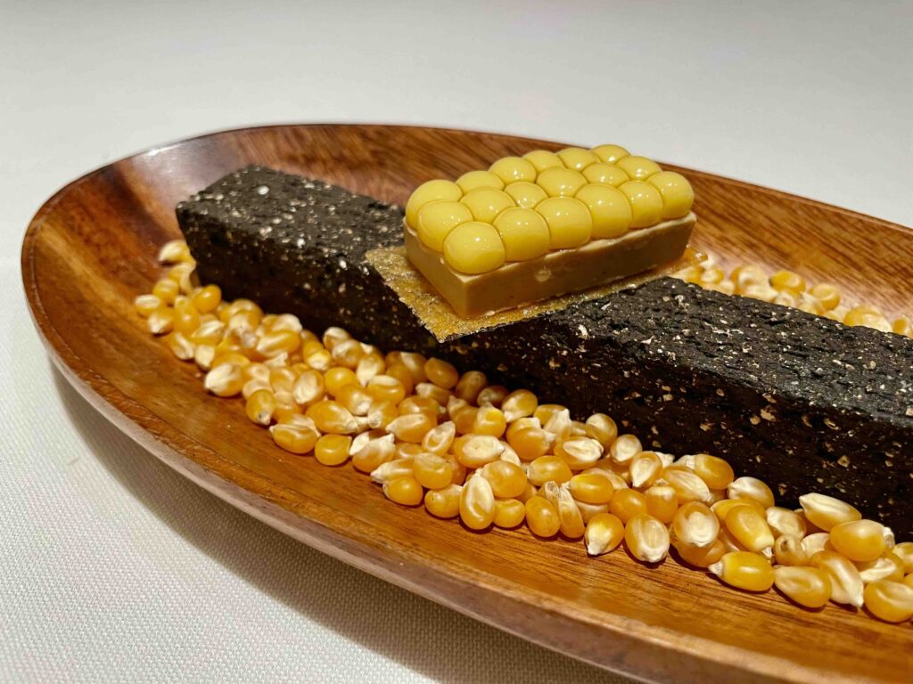 The main courses at Disfrutar, a Michelin three star restaurant in the Eixample District of Barcelona, is both inventive and playful.