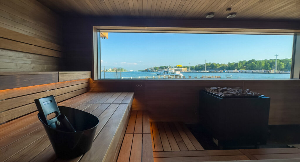 Jolosauna in Helsinki oftentimes comes with a view of the city.