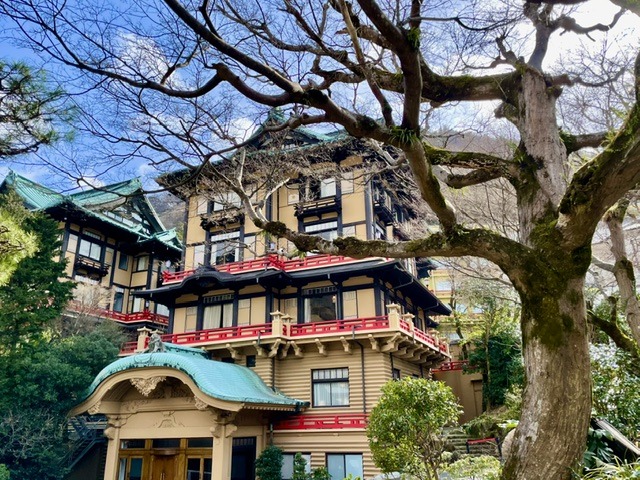 Fujiya Hotel Hakone heritage building surrounded by mature trees in Miyanoshita, one of Japan’s oldest luxury hotels