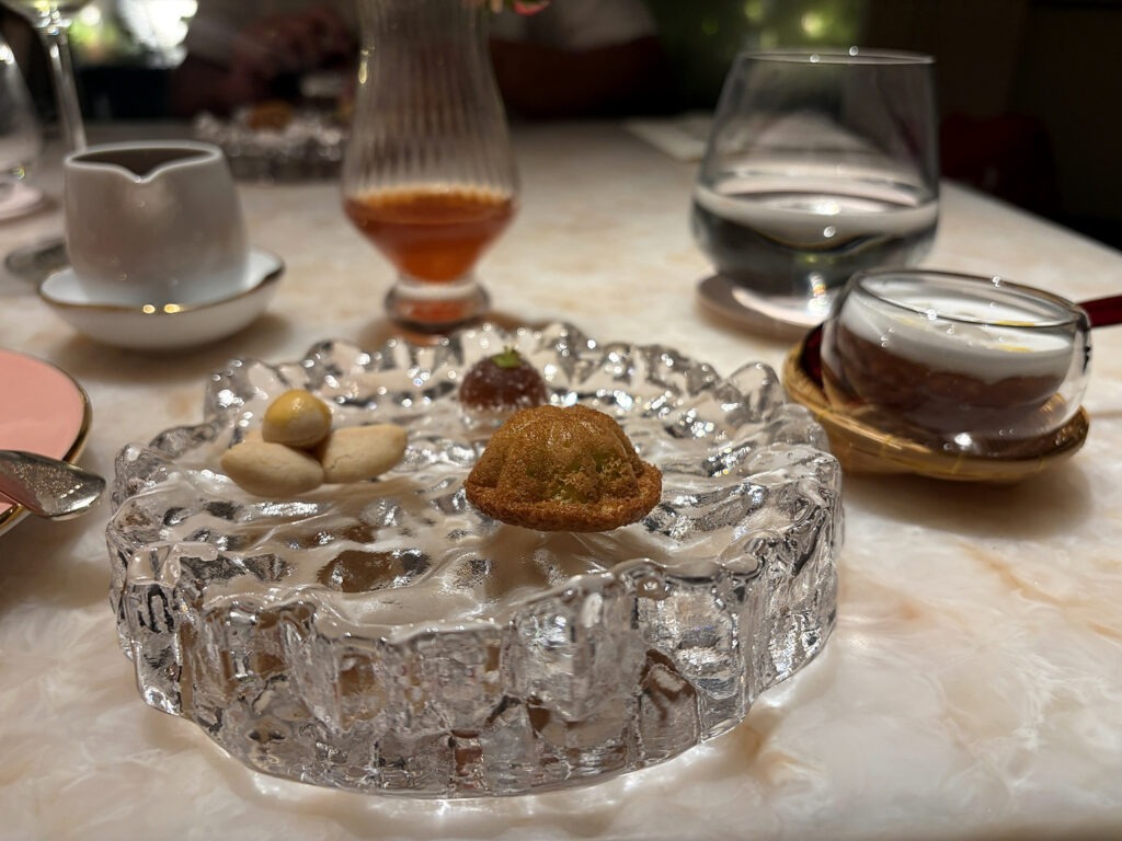 Thai fine-dining course presented at Baan Phraya, Mandarin Oriental, Bangkok.