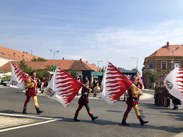 Traditional handicrafts for sale at the Savaria Carnival of Szombathely in Hungary