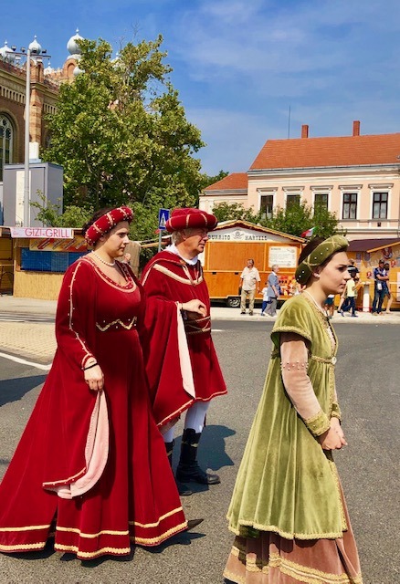 Traditional handicrafts for sale at the Savaria Carnival of Szombathely in Hungary