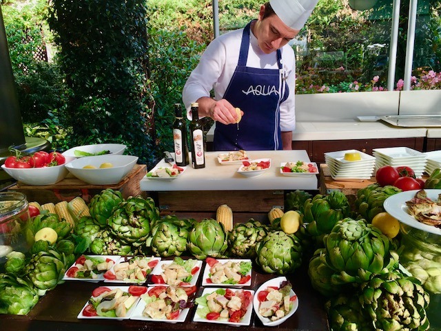 Healthy breakfast at Aqua at the Four Seasons Bosphorus in Istanbul