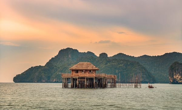 Traditional fish house of Four Seasons Resort Langkawi